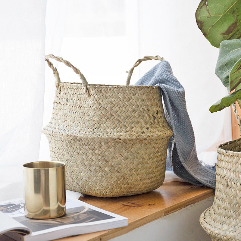 Panier en Osier Naturel — L’Accessoire Déco Qui Range Tout en Un Clin d’Œil !