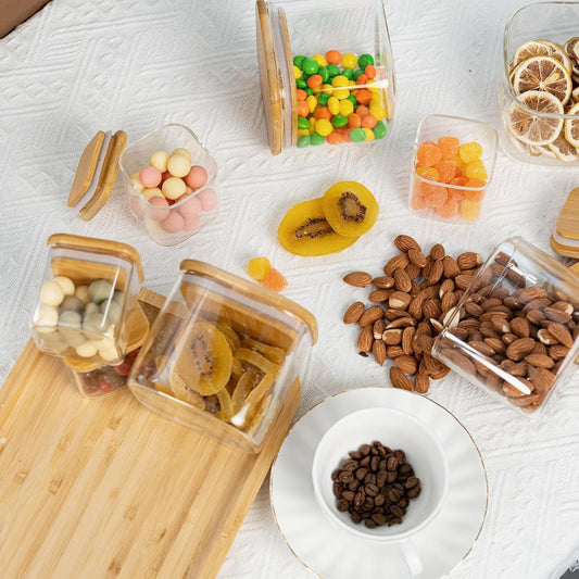 Set de 12 Pots en Verre Hermétiques